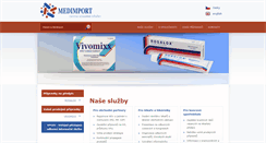 Desktop Screenshot of medimport.cz